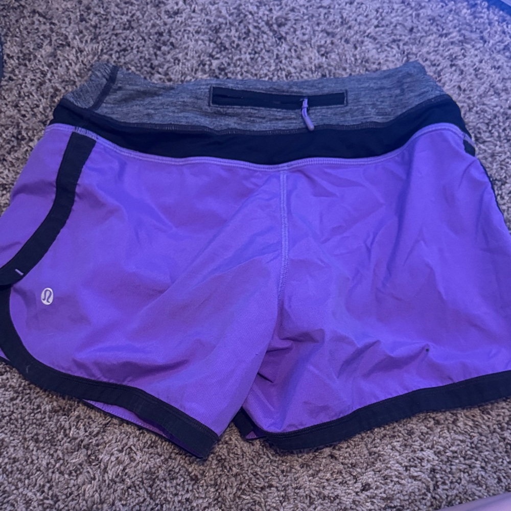 lululemon athletica Women's Violet and Gray Athletic Shorts